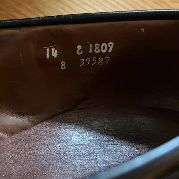 ALLEN EDMONDS LOAFERS CODY BLACK SIZE 14E - Picture 6 of 7